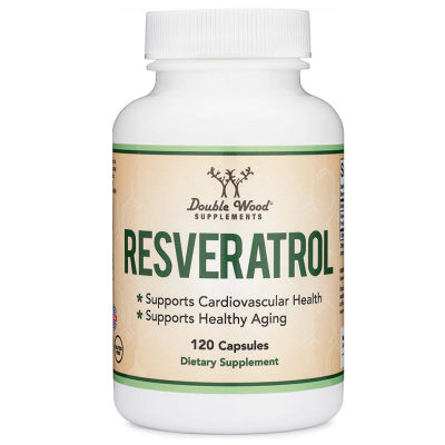 Trans-Resveratrol, Double Wood เรสเวอราทรอล ( 250 mg 120 แคปซูล) เรสเวอราทอล