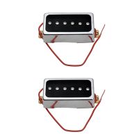 2 Pcs P90 Electric Guitar Pickup Humbucker Size Single Coil Pickup Guitar Parts and Accessories, Neck &amp; Bridge