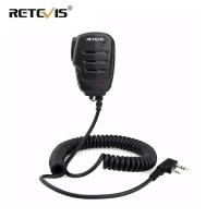 Retevis RS-111 ไมโครโฟนลำโพง PTT Mic 3.5มม. แจ็คหูฟังสำหรับ สำหรับ Baofeng UV 5R UV 82 RT622 RT24