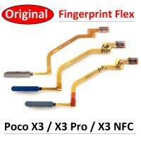 ต้นฉบับใหม่สำหรับ Xiaomi Poco X3 NFC Pro ปุ่มหน้าแรกลายนิ้วมือสัมผัส ID เซ็นเซอร์ F LEX สายริบบิ้น