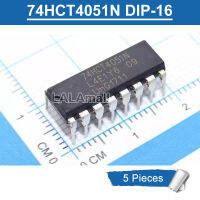 5ชิ้น74HCT4051N = CD74HCT4051E DIP16 74HCT4051ชิป DIP-16 Multiplexer IC แบบใหม่ดั้งเดิม