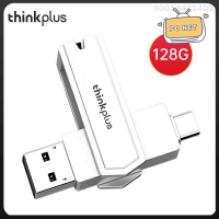 Lenovo Thinkplus TPCU301Plus U Disk USB3.0 + Type-C USB รู้จำพอร์ตแฟลชไดรฟ์นิ้วหัวแม่มือไดรฟ์แท็บเล็ตสนับสนุนโทรศัพท์มือถือคอมพิวเตอร์แล็ปท็อประบบ MacOS