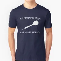 'My drinking team has a darts problem!' Funny mens Darts T-shirt S-XXL