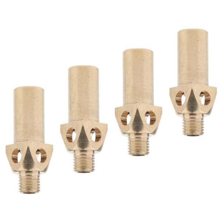 4PCS Brass Cast Iron Jet Burner Brass Propane Natural Gas Jet Tips Replacement Wok Burner Gas