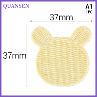 QUANSEN ทาร์ตไข่กระต่ายน้อย1ชิ้นแผ่นขนมปังจำลองผลไม้แบบทำมือบ้านตุ๊กตาของเล่นฉากขนมปังของเล่นประกอบฉากขนมปังอาหารเล่น