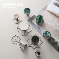 ❖♙ Dooroom Brass Furniture Handles Colorful Shell Matt Brushed Nickel Silver Hooks Wardrobe Dresser Cupboard Cabinet Drawer Knobs