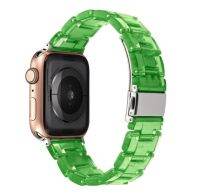 สายนาฬิกาเรซินสำหรับ Apple Watch 6 5 4 Band 42Mm 38Mm โปร่งใส Correa Belt สำหรับ Iwatch 7 6 Series 5 4 3/2กำไล44Mm 40Mm