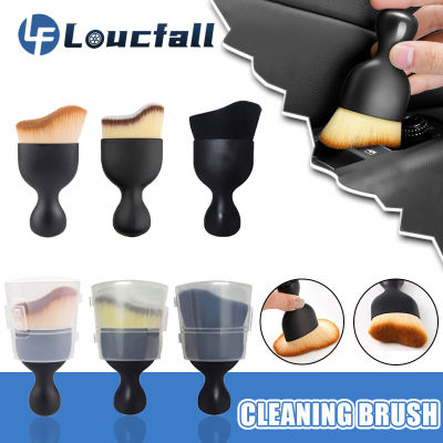 【CW】Car Interior Cleaning Brush Center Console Clean Tool Air Outlet Cleaning Soft Brush with Shell Car Crevice Dust Removal Brush