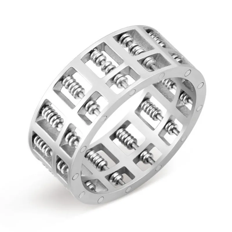 silver abacus ring meaning