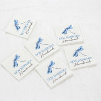 Watercolor dragonfly Sewing Tags for Handmade Items - Name Tags, Cotton Labels, iron on cotton labels, personalized tags(2225)