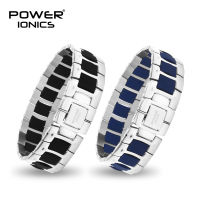 Power Ionics Fashion Sports Men Women Healthy Anion celet Titanium Steel Ions Tpy Wide Bangles Wristband Lovers Gift