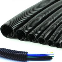 【cw】 Insulation Corrugated pipe nylon wire harness casing Cable Sleeves cord duct auto car Mechanical line protecter ！