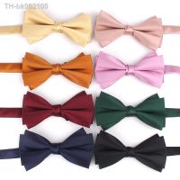 ❅ New Men Bowtie Casual Leather Bow tie For Men Women Adult Bow Ties Cravats Male Solid Color Bow knot Party Wedding Black Bowties