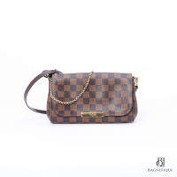 LV FAVORITE PM BROWN DAMIER DAMIER CANVAS GHW