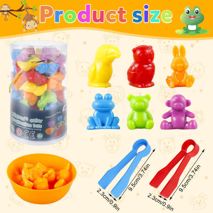 AOV Counting Animal Toys for Toddlers Montessori Counting Toys Counting