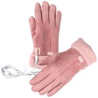 USB Heated Gloves Electric Thermal Winter Heating Mitts Mens Work Windproof Women Biker Skiing Hand Warmers Power Bank