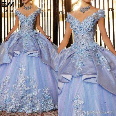 ∏﹊℡ AEOZAD Vestido Quinceanera bordado com cristal Vestidos Cocktail Costas espartilho Tule 2023