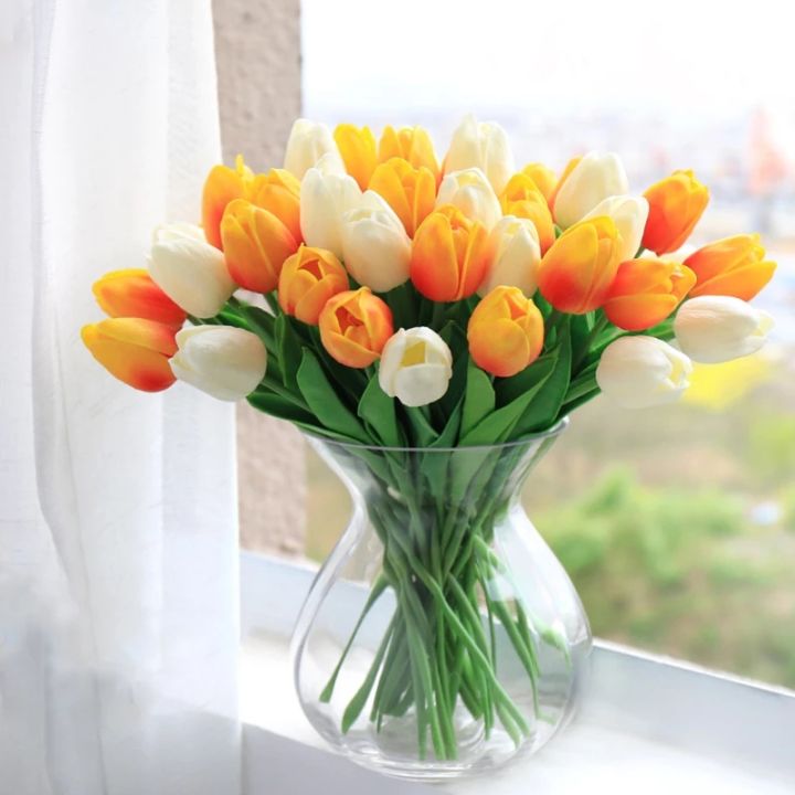 ดอกไม้ปลอม-ดอกทิวลิป-ดอกทิวลิปปลอม-แต่งห้อง-ดอกไม้-พร๊อบถ่ายรูป-ของขวัญ-ดอกไม้ประดิษฐ์-ดอกไม้-ของขวัญวันเกิด