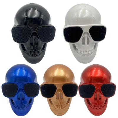 Skeleton Speaker USB Rechargeable Skull Speaker Stereo Sound Halloween Gift 400mAh Battery Music Player best service