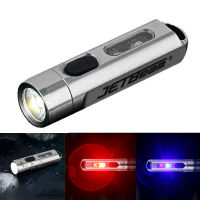 JetBeam MINI 1หนึ่ง500LM 5สีไฟฉายอเนกประสงค์,ไฟฉาย EDC ไฟสี RGB ประเภท C ชาร์จเร็วไฟฉาย LED Tacticalal