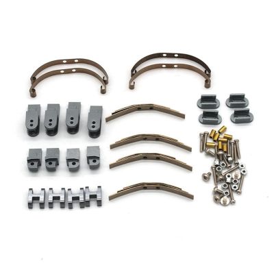 Metal Steel Leaf Spring Suspension Set Shock Absorber for WPL B14 B24 B16 B36 C14 C24 4X4 6X6 1/16 RC Car Upgrades Parts