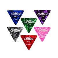 Alice Cellouid Guitar Pick Large Triangle Guitar Picks Plectrums 0.46/0.71/0.81/0.96/1.2/1.5MM Mixed Colour Guitar Parts