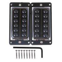 2XPlastic Frame Black Round Screw กีตาร์ไฟฟ้า Humbucker Pickup พร้อมประแจ L