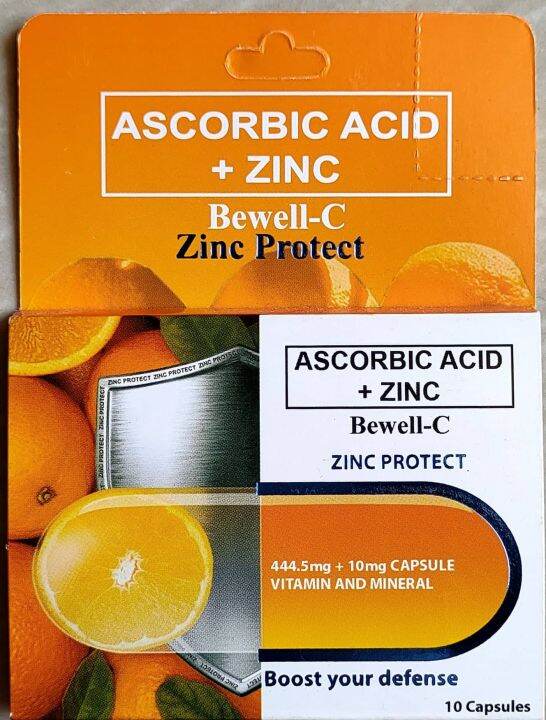 Bewell C Zinc Protect Ascorbic Acid + Zinc Nonacidic Vitamin C + Zinc