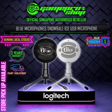 Logitech Blue Microphone Snowball Ice USB Mic Matte Black