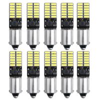 10PCS BA9S T4W T11 LED Bulbs Canbus 4014 24 SMD No Error Interior Reading Lights Car Parking Light License Plate Bulbs White 12V