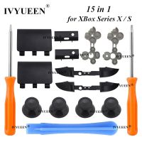 IVYUEEN ตัวควบคุม X S 15 In 1สำหรับ Xbox ชุดฝาหลังปิดโทรศัพท์ปุ่มทริกเกอร์กันชน RB LB หมวกนิรภัยตัวนำไฟฟ้า