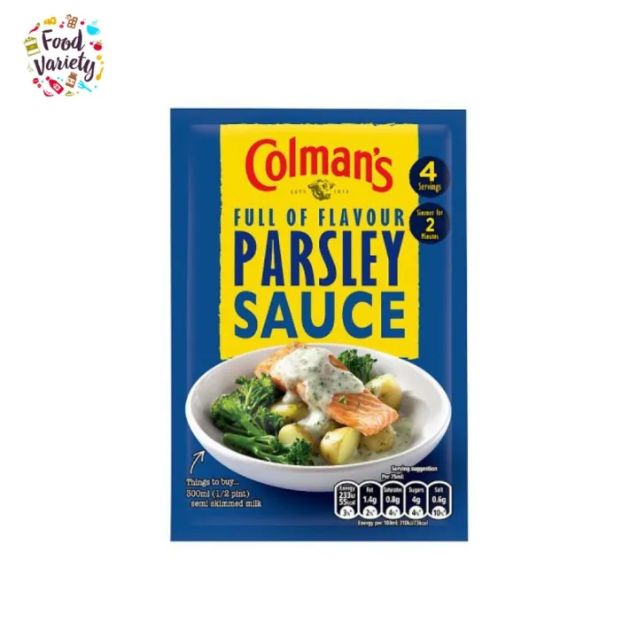 สินค้าสดใหม่ รับรองคุณภาพ (x1) Colman's Parsley Sauce Mix 20g โคลแมนส์