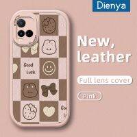 Dienya เคสสำหรับ Vivo Y21 2021 Y21s Y21t Y33t Y33s T1x 4G,เคสรูปกระต่ายน่ารักการ์ตูนโทรศัพท์ดีไซน์ด้านข้างดีไซน์หนังฝาครอบกล้องแผ่นบางป้องกันเคสกันกระแทก