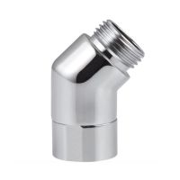 G1/2 Shower Elbow Adapter Hand Shower Top Spray Elbow Chrome Angle Female Thread And Male Thread 135° Shower Elbow Showerheads