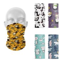 3D Printed Men 39;s Hijab Scarf Cute Animal Handkerchief Tubular Headwear Women Headdress Sports Cycling Headband Neck Gaiter Buffe