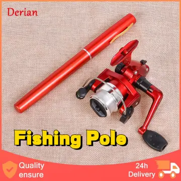 1M / 1.4M Mini Pocket Pen Shape Aluminum Alloy Fishing Rod Portable Baitcasting  Rods Pole +