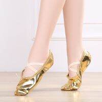 hot【DT】 USHINE quality golden silver yoga belly dance shoes performance soft sole gym ballet children girls