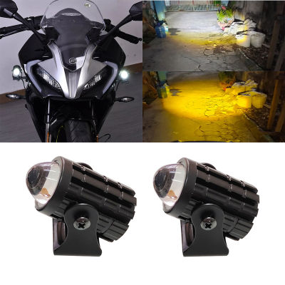 คุณภาพสูงกันน้ำ LED ไฟหน้ารถจักรยานยนต์ทนทาน Mini ขับรถ Spotlight พร้อมสูง/ต่ำสลับ H4 H6 BA20D หลอดไฟ