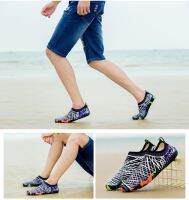 Hot 2023กีฬารองเท้าผ้าใบน้ำ Unisex ว่ายน้ำ Aqua Seaside รองเท้าแตะ Surf Upstream Light Quick-Drying Beach Water Shoes