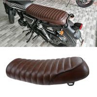 New Brown Vintage Flat Brat Seat For GN CB200 CB350 CB500 CB750 SR400 SR500 XJ XS KZ Motorcycle Retro Seat Cafe Racer Saddle