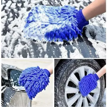 Dust Removal Gloves Fish Scale Cleaning Duster Gloves Household Cleaning Dusting  Gloves For Cleaning Dual-sided Duster