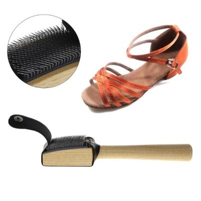 Sikat pembersih sepatu kawat sol Suede kayu sikat pembersih sepatu tari balet sikat pembersih sepatu untuk pembersih kaki rumah