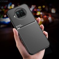 Car Magnetic Holder Case For Xiaomi Mi 10 T 10T Lite 5G M2007J17G Soft Silicone Shockproof Coque Cover For Mi 10T Lite 5G