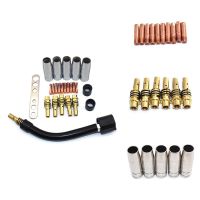 24PCS 15AK Welding Torch Consumables MIG Torch Gas Nozzle Tip Holder Of 15AK MIG Welding Torch