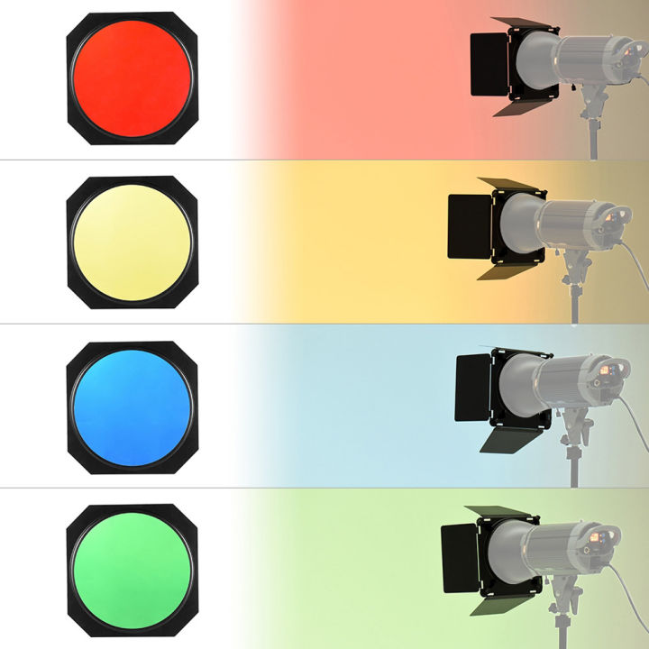 four-leaf-light-barrier-flashlight-barrier-with-honeycomb-red-yellow-blue-green-four-color-film