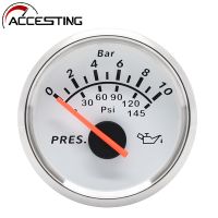 ◙ For Boat or Car Mechanical Oil Pressure Gauge Thread for 0-10 Bar Oil Pressure Sensors