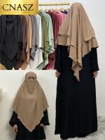 【YF】 Muslim Woman Abaya Arabic White Turbans For Women Robe scarf Turkey Black Khimar Hijab Clothing Ramadan Dress Veil