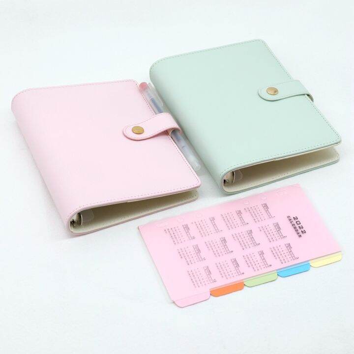 เคส-pu-อเนกประสงค์ขนาด-a6ไดอารี่ทรงหลวมทำจากมาการองเคสโน้ตบุ๊ก