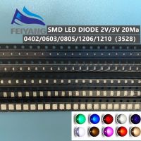 【CC】 100pcs 0402 0603 0805 1206 1210(3528) smd led light emitting diode Diode Set