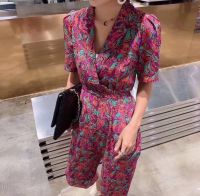 Classic Floral Jumpsuit - Tag YPY | ชุดแฟชั่นงานป้าย YPY